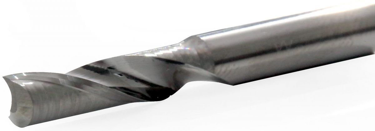 Fresa Metal Duro para  Alumínio de 6mm, 1 Corte e Área de Corte de 22mm
