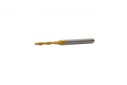 Fresa Topo Reto Espiral 2.0mm, 2 Cortes e Área de Corte de 12mm - Metal Duro Com Titânio